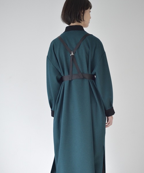 La SRIC(ラスリック)の「La SRIC / サスペンダーポロOP(ワンピース・レディース・キャメル/ダークグリーン・MEDIUM)」の8枚目の写真