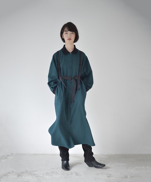 La SRIC(ラスリック)の「La SRIC / サスペンダーポロOP(ワンピース・レディース・キャメル/ダークグリーン・MEDIUM)」の22枚目の写真