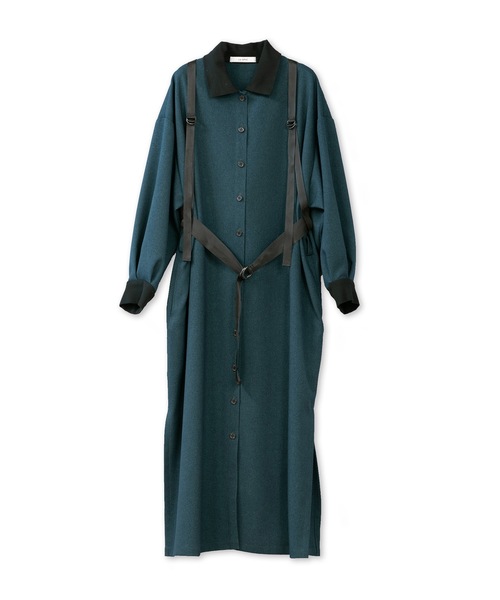 La SRIC(ラスリック)の「La SRIC / サスペンダーポロOP(ワンピース・レディース・キャメル/ダークグリーン・MEDIUM)」の12枚目の写真