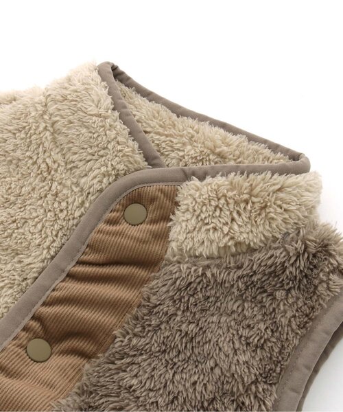 BREEZE（ブリーズ）の「WEB限定　ファーフリースベスト（ベスト・キッズ・レインボー/チャコール/アイボリー/ピンク/ブルー・150/120/130/100/90/140/110）」の14枚目の写真