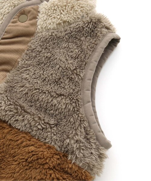 BREEZE（ブリーズ）の「WEB限定　ファーフリースベスト（ベスト・キッズ・レインボー/チャコール/アイボリー/ピンク/ブルー・150/120/130/100/90/140/110）」の15枚目の写真