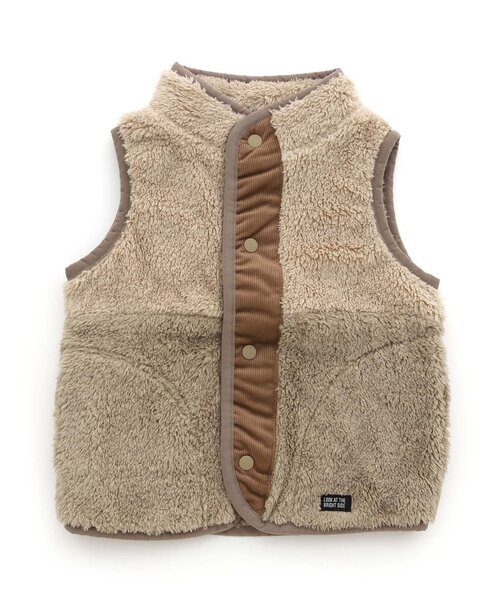 BREEZE（ブリーズ）の「WEB限定　ファーフリースベスト（ベスト・キッズ・レインボー/チャコール/アイボリー/ピンク/ブルー・150/120/130/100/90/140/110）」の18枚目の写真