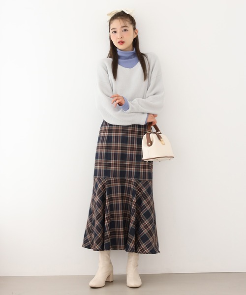 one after another NICE CLAUP(ワンアフターアナザーナイスクラップ)の「フルーツカラフルニット(ニット/セーター・レディース・ベージュ/レッド/オフホワイト/サックスブルー/イエロー/ブルー・FREE)」の15枚目の写真