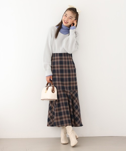 one after another NICE CLAUP(ワンアフターアナザーナイスクラップ)の「フルーツカラフルニット(ニット/セーター・レディース・ベージュ/レッド/オフホワイト/サックスブルー/イエロー/ブルー・FREE)」の21枚目の写真
