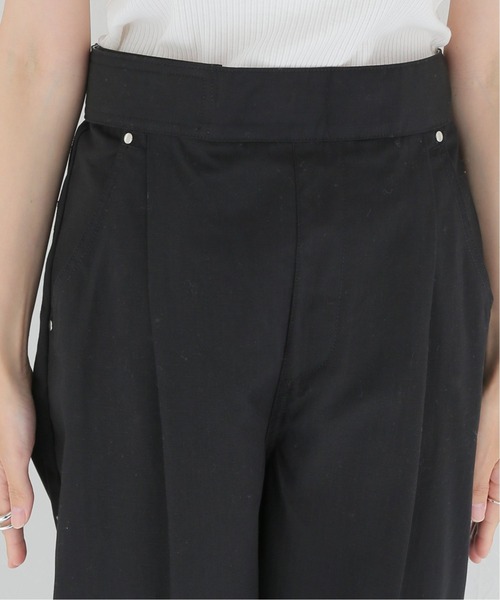 HEAR MY NAME（ヒアマイネーム）の「【HEAR MY NAME/ヒアマイネーム】タックパンツ（カーゴパンツ・レディース・ブラック/カーキ・2/1）」の10枚目の写真