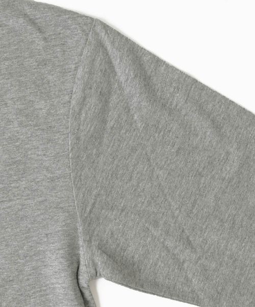 GLAZOS（グラソス）の「天竺・ドロップショルダーデニムポケットレイヤード長袖Ｔシャツ（Tシャツ/カットソー・キッズ・アイボリー/ブラック/エンジ/グレー・140cm/150cm/170cm/130cm/160cm）」の12枚目の写真