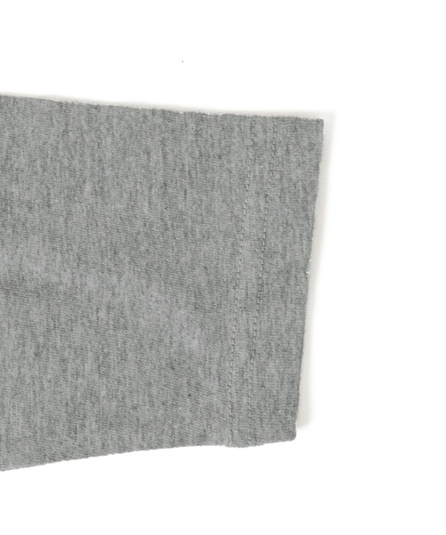 GLAZOS（グラソス）の「天竺・ドロップショルダーデニムポケットレイヤード長袖Ｔシャツ（Tシャツ/カットソー・キッズ・アイボリー/ブラック/エンジ/グレー・140cm/150cm/170cm/130cm/160cm）」の10枚目の写真