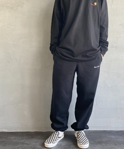BEN DAVIS（ベンデイビス）の「[BEN DAVIS/ベンデイビス] ワンポイントロゴスウェットパンツ（スウェットパンツ・メンズ・ブラック/ダークグリーン/オートミール・M/L）」の2枚目の写真
