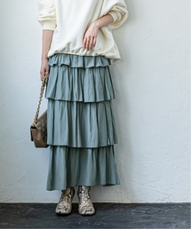 Noble | ペタルフリル ナローティアードスカート◆(スカート)
