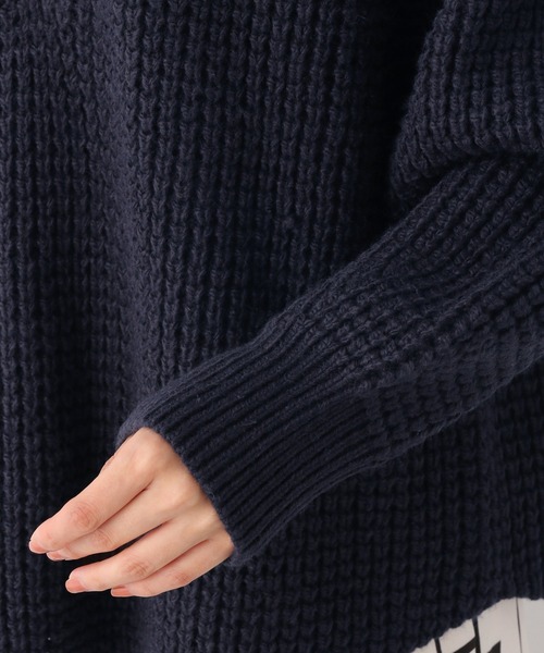 LEPSIM（レプシィム）の「5ゲージ前後着ニットプルオーバー　229722（ニット/セーター・レディース・ベージュ/ネイビー/サーモンピンク・FREE）」の22枚目の写真