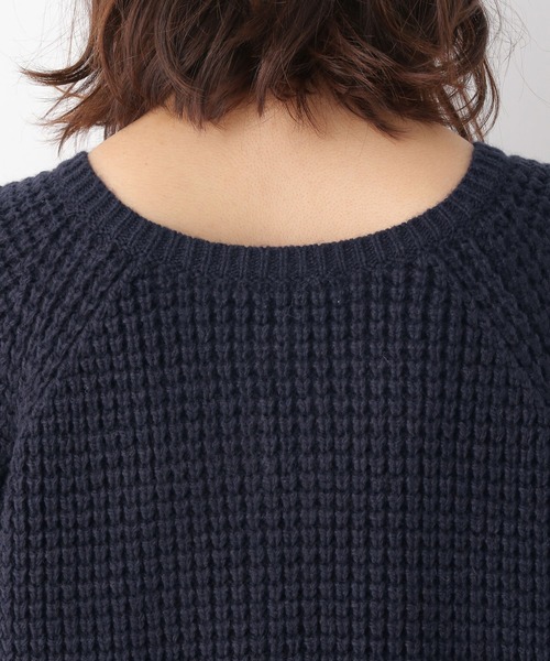 LEPSIM（レプシィム）の「5ゲージ前後着ニットプルオーバー　229722（ニット/セーター・レディース・ベージュ/ネイビー/サーモンピンク・FREE）」の9枚目の写真