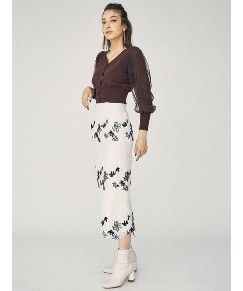 MERCURYDUO（マーキュリーデュオ）の「2WAYプリーツスリーブカーディガン（カーディガン/ボレロ・レディース・ブラウン/ブルー/アイボリー/ミント・FREE）」の21枚目の写真