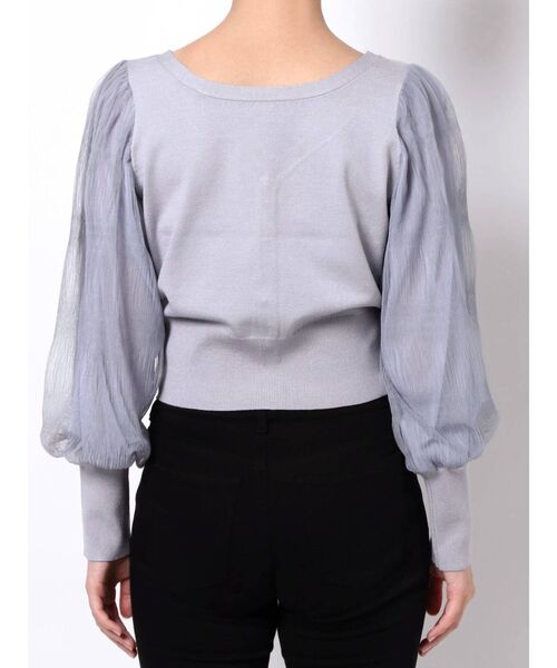 MERCURYDUO（マーキュリーデュオ）の「2WAYプリーツスリーブカーディガン（カーディガン/ボレロ・レディース・ブラウン/ブルー/アイボリー/ミント・FREE）」の12枚目の写真