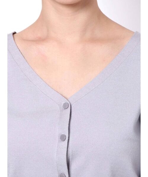 MERCURYDUO（マーキュリーデュオ）の「2WAYプリーツスリーブカーディガン（カーディガン/ボレロ・レディース・ブラウン/ブルー/アイボリー/ミント・FREE）」の8枚目の写真