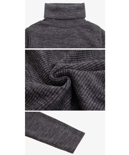 ACOVER(オコボ)の「A'GEM/9 × .kom『ACOVER/オコボ』CROPFIT TURTLE NECK LONG SLEEVE KNIT/クロップド丈 タートルネックニットセーター(ニット/セーター・レディース・アイボリー/チャコールグレー/ブラック/ネイビー・FREE)」の15枚目の写真