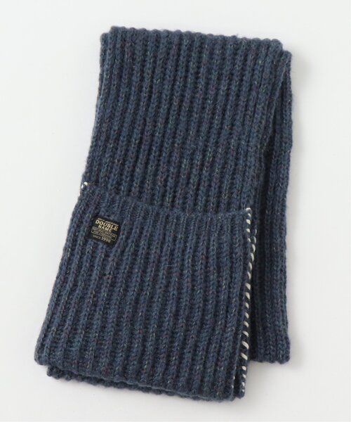 DOUBLE NAME（ダブルネーム）の「MIXニットチャンキーマフラー（マフラー・レディース・ネイビー/グレー/グリーン/キャメル・FREE）」の7枚目の写真
