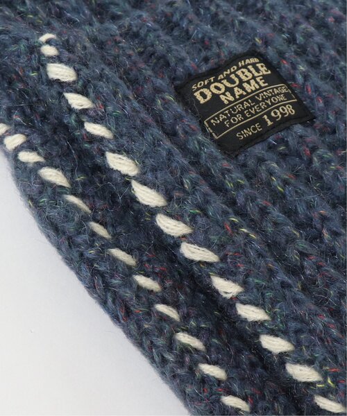 DOUBLE NAME（ダブルネーム）の「MIXニットチャンキーマフラー（マフラー・レディース・ネイビー/グレー/グリーン/キャメル・FREE）」の12枚目の写真