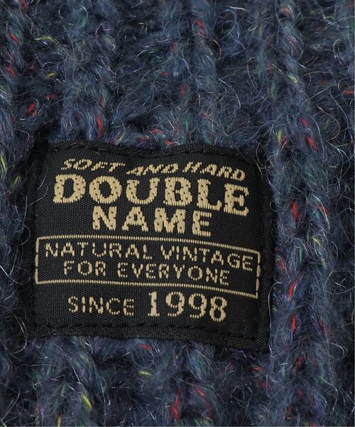 DOUBLE NAME（ダブルネーム）の「MIXニットチャンキーマフラー（マフラー・レディース・ネイビー/グレー/グリーン/キャメル・FREE）」の5枚目の写真