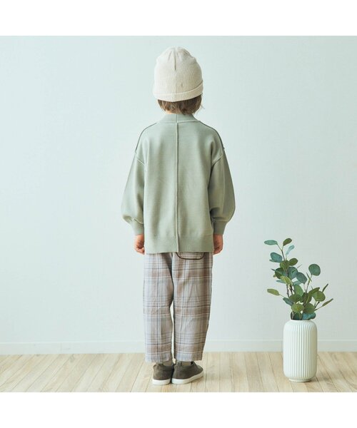 apres les cours（アプレレクール）の「イロドリチェックリンクパンツ 9分丈（その他パンツ・キッズ・ベージュ/ブラウン/チャコール/アイボリー・130/140/100/90/120/110/80）」の14枚目の写真