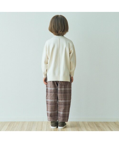 apres les cours（アプレレクール）の「イロドリチェックリンクパンツ 9分丈（その他パンツ・キッズ・ベージュ/ブラウン/チャコール/アイボリー・130/140/100/90/120/110/80）」の17枚目の写真