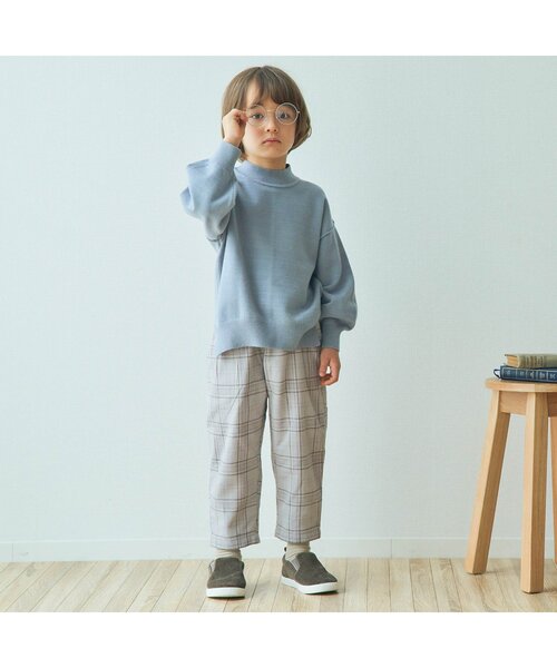 apres les cours（アプレレクール）の「イロドリチェックリンクパンツ 9分丈（その他パンツ・キッズ・ベージュ/ブラウン/チャコール/アイボリー・130/140/100/90/120/110/80）」の22枚目の写真