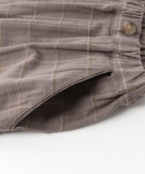 apres les cours（アプレレクール）の「イロドリチェックリンクパンツ 9分丈（その他パンツ・キッズ・ベージュ/ブラウン/チャコール/アイボリー・130/140/100/90/120/110/80）」の10枚目の写真