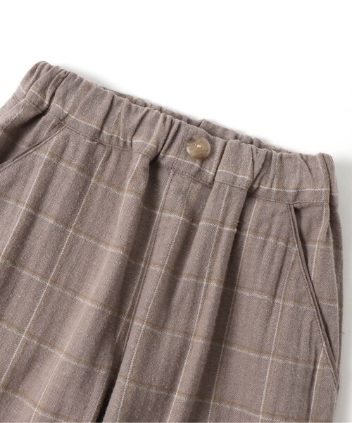 apres les cours（アプレレクール）の「イロドリチェックリンクパンツ 9分丈（その他パンツ・キッズ・ベージュ/ブラウン/チャコール/アイボリー・130/140/100/90/120/110/80）」の5枚目の写真