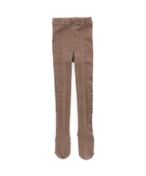 apres les cours(アプレレクール)の「サイドラインお花タイツ(タイツ/ストッキング・キッズ・ベージュ/アイボリー/グレー・140/110/120/100/90)」の3枚目の写真