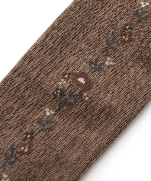 apres les cours(アプレレクール)の「サイドラインお花タイツ(タイツ/ストッキング・キッズ・ベージュ/アイボリー/グレー・140/110/120/100/90)」の5枚目の写真