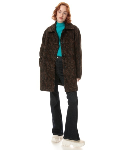 SLY(スライ)の「SOUTIEN COLLAR COAT/ステンカラーコート(ステンカラーコート・レディース・ブラック/ブルー/アイボリー/ブラウン系その他2・FREE)」の11枚目の写真