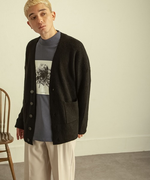 NILWAY（ニルウェイ）の「モードグラフィックオーバーサイズハイネックスウェット（スウェット・メンズ・ライトグレー系/ライトグレー系1/グレー系/グレー系1/ブルー系/ブルー系1・MEDIUM/LARGE）」の9枚目の写真