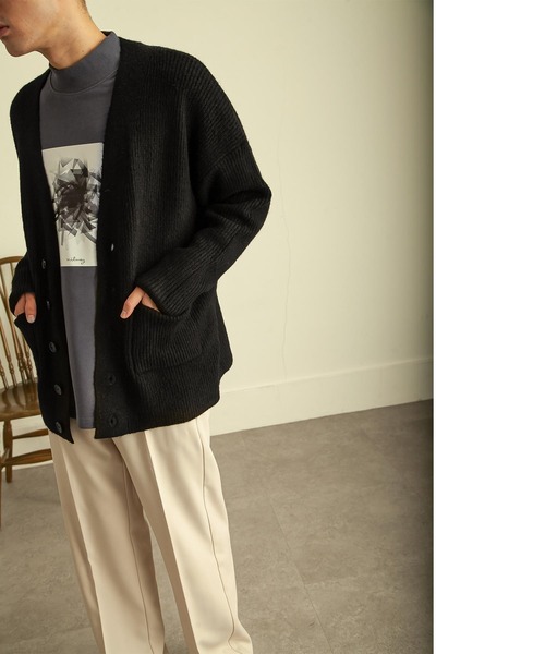 NILWAY（ニルウェイ）の「モードグラフィックオーバーサイズハイネックスウェット（スウェット・メンズ・ライトグレー系/ライトグレー系1/グレー系/グレー系1/ブルー系/ブルー系1・MEDIUM/LARGE）」の13枚目の写真