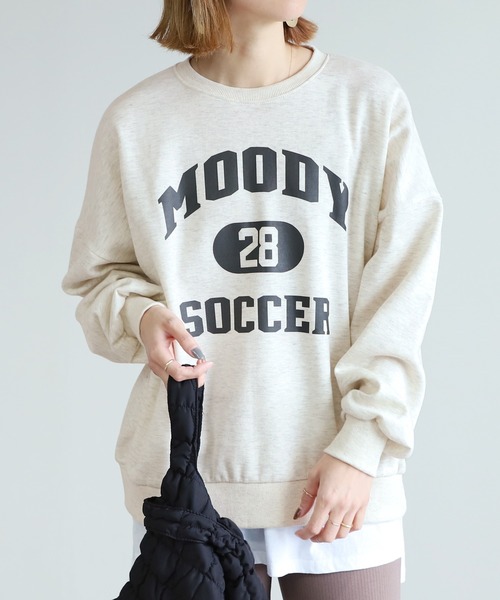 reca（レカ）の「裏起毛ロゴスウェット（スウェット・レディース・ブラック/グレー/オートミール/グレー系その他・FREE）」の4枚目の写真