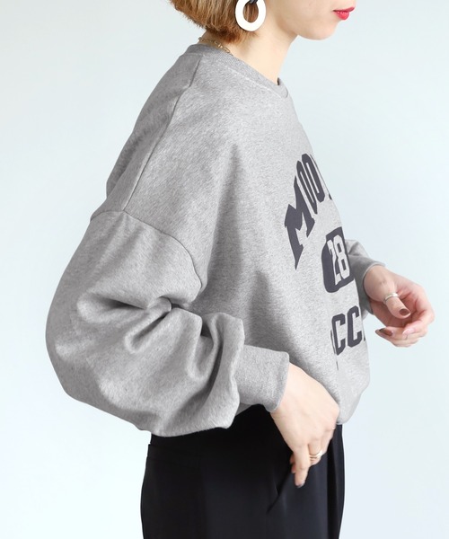 reca（レカ）の「裏起毛ロゴスウェット（スウェット・レディース・ブラック/グレー/オートミール/グレー系その他・FREE）」の11枚目の写真