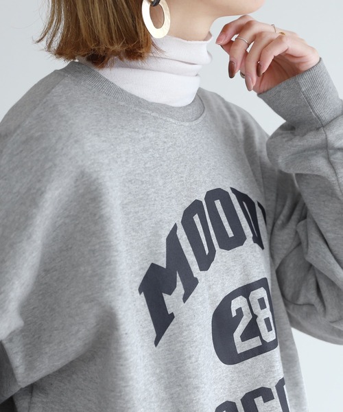 reca（レカ）の「裏起毛ロゴスウェット（スウェット・レディース・ブラック/グレー/オートミール/グレー系その他・FREE）」の5枚目の写真