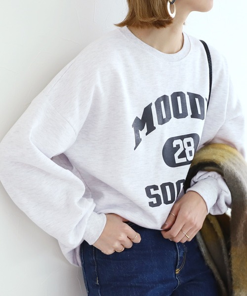 reca（レカ）の「裏起毛ロゴスウェット（スウェット・レディース・ブラック/グレー/オートミール/グレー系その他・FREE）」の12枚目の写真