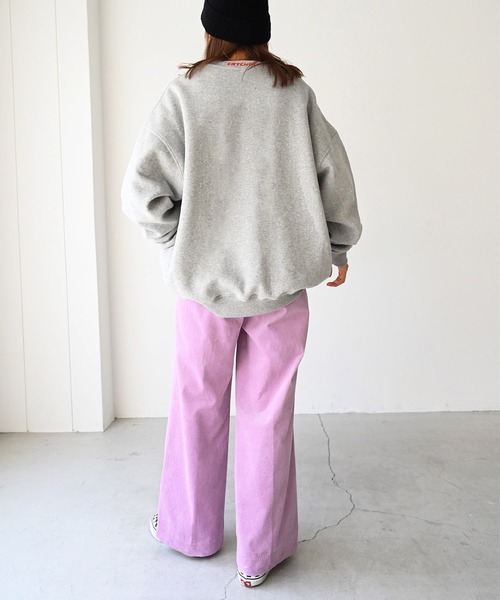 CANAL JEAN(キャナルジーン)の「RED CHOP WORKS(レッドチョップワークス) コーデュロイワイドパンツ(その他パンツ・レディース・イエロー/グリーン/ラベンダー・38/36)」の9枚目の写真