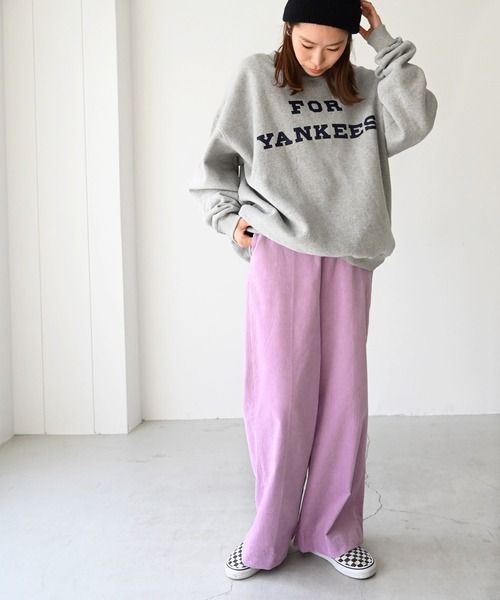 CANAL JEAN(キャナルジーン)の「RED CHOP WORKS(レッドチョップワークス) コーデュロイワイドパンツ(その他パンツ・レディース・イエロー/グリーン/ラベンダー・38/36)」の11枚目の写真