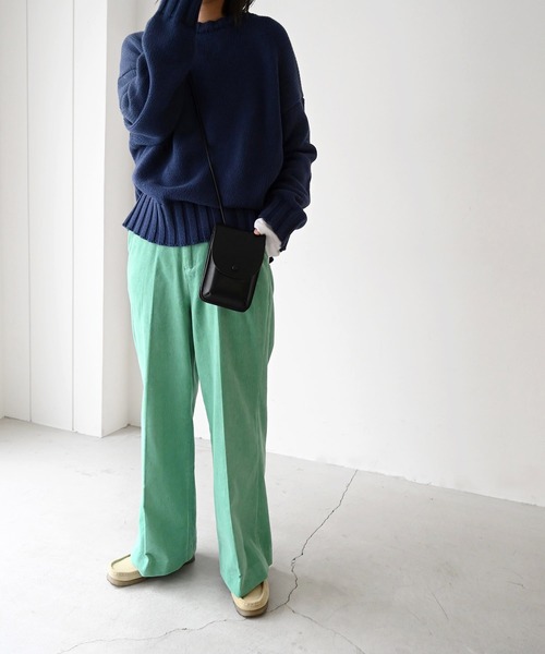 CANAL JEAN(キャナルジーン)の「RED CHOP WORKS(レッドチョップワークス) コーデュロイワイドパンツ(その他パンツ・レディース・イエロー/グリーン/ラベンダー・38/36)」の13枚目の写真