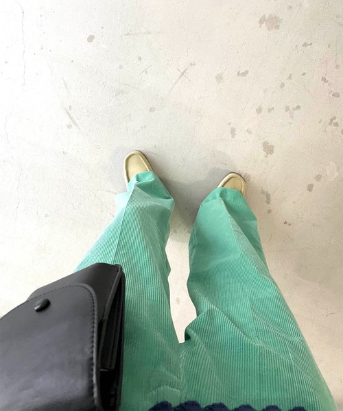 CANAL JEAN(キャナルジーン)の「RED CHOP WORKS(レッドチョップワークス) コーデュロイワイドパンツ(その他パンツ・レディース・イエロー/グリーン/ラベンダー・38/36)」の14枚目の写真