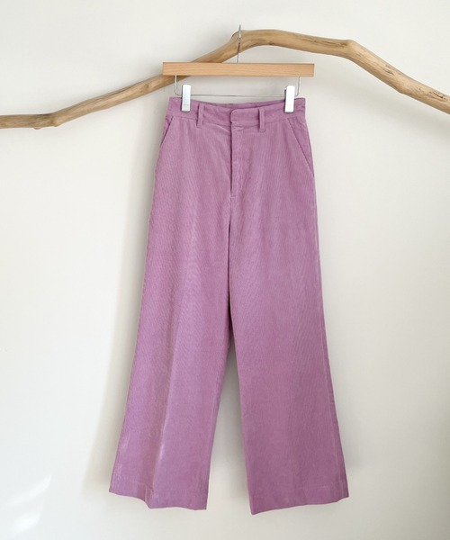 CANAL JEAN(キャナルジーン)の「RED CHOP WORKS(レッドチョップワークス) コーデュロイワイドパンツ(その他パンツ・レディース・イエロー/グリーン/ラベンダー・38/36)」の16枚目の写真