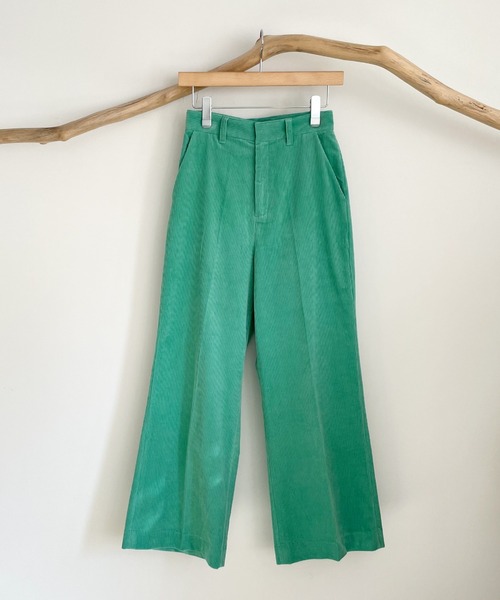 CANAL JEAN(キャナルジーン)の「RED CHOP WORKS(レッドチョップワークス) コーデュロイワイドパンツ(その他パンツ・レディース・イエロー/グリーン/ラベンダー・38/36)」の20枚目の写真