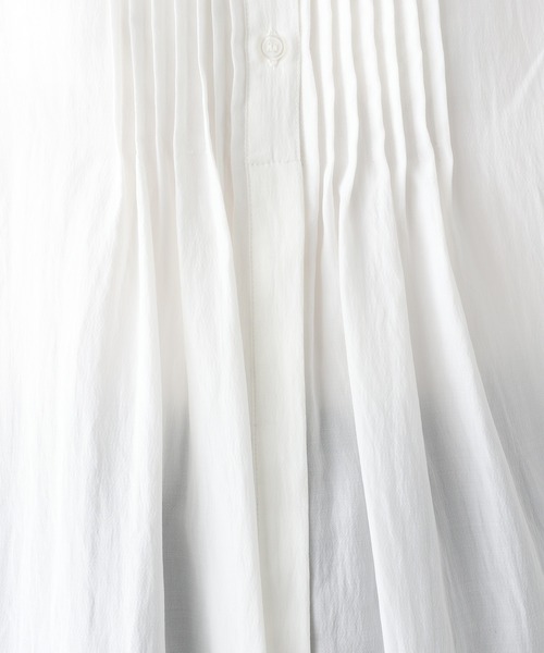 e/rm（イーアールエム）の「【e/rm】ピンタックチュニック　261812（シャツ/ブラウス・レディース・ブラック/オフホワイト・FREE）」の17枚目の写真