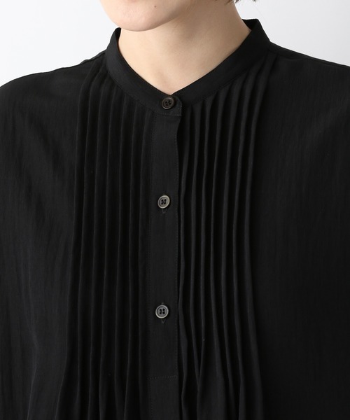 e/rm（イーアールエム）の「【e/rm】ピンタックチュニック　261812（シャツ/ブラウス・レディース・ブラック/オフホワイト・FREE）」の19枚目の写真