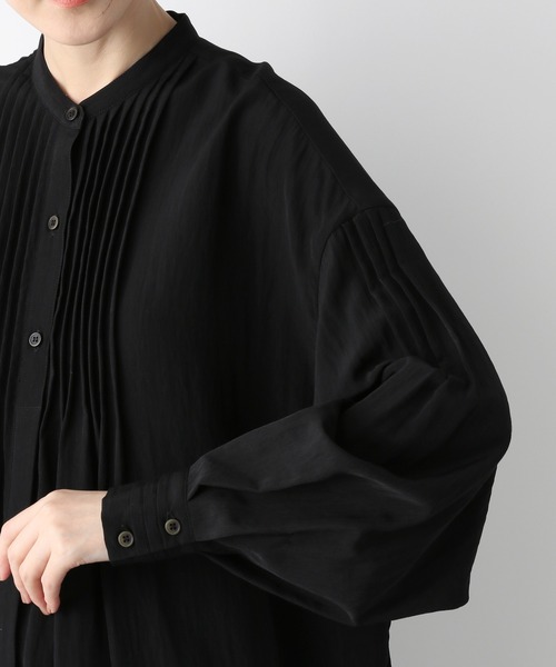 e/rm（イーアールエム）の「【e/rm】ピンタックチュニック　261812（シャツ/ブラウス・レディース・ブラック/オフホワイト・FREE）」の12枚目の写真