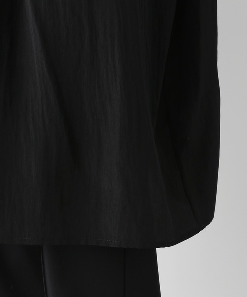 e/rm（イーアールエム）の「【e/rm】ピンタックチュニック　261812（シャツ/ブラウス・レディース・ブラック/オフホワイト・FREE）」の10枚目の写真