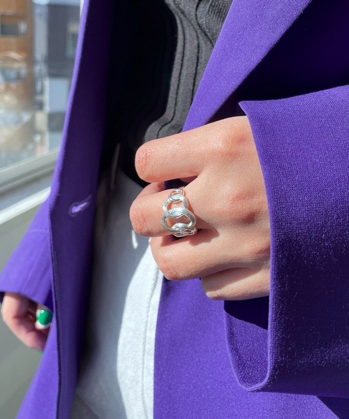 PAGEBOY（ページボーイ）の「MIXサークルリング（リング・レディース・シルバー・FREE）」の2枚目の写真