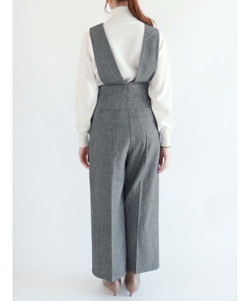 Te chichi(テチチ)の「サイドボタンオールインワン(つなぎ/オールインワン・レディース・ブラック/ブラウン/グレー・フリ-)」の9枚目の写真