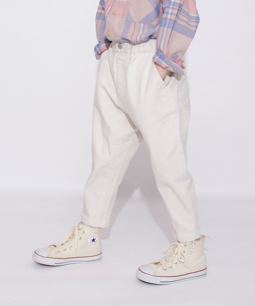 BRANSHES(ブランシェス)の「【ガーデナーテーパード】カラーパンツ(その他パンツ・キッズ・ネイビー/グレー/ピンク/グリーン/ブラック/ベージュ/アイボリー・90/130/140/110/120/100/150)」の2枚目の写真