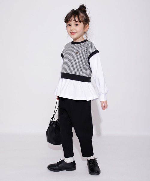 BRANSHES(ブランシェス)の「【ガーデナーテーパード】カラーパンツ(その他パンツ・キッズ・ネイビー/グレー/ピンク/グリーン/ブラック/ベージュ/アイボリー・90/130/140/110/120/100/150)」の11枚目の写真